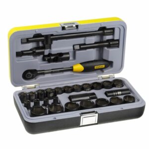 JUEGO DE DADOS Y ACCESORIOS ENC.1/2" 8-32MM 30PZAS NEGRO