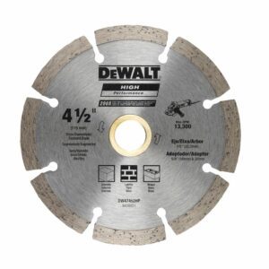 DISCO DIAMANTADO 4.5" SEGMENTADO DW47452HP ALTO RENDIMIENTO