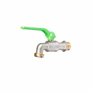 CAÑO JARDÍN PESADO 1/2" ANTI-HIELO , PALANCA VERDE