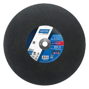 DISCO DE CORTE 14" X 7/64" X 1" BNA32 NORTON (CAJA X 10 UNID.)