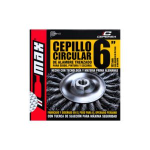 CEPILLO CIRCULAR 6" ACERO TRENZADO C/T