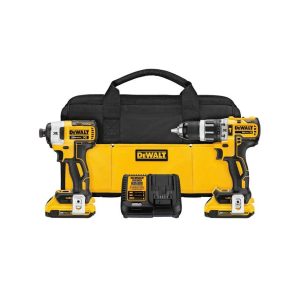 TALADRO PERCUTOR 1/2' 20V+ ATORNILLADOR DE IMPACTO 1/4' 20 XR DCK287D2