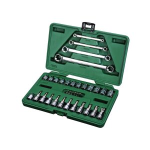 JUEGODE DADOS E-TORX 1/4" LLAVE E-TORX 35 PIEZAS ST09010SJ