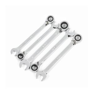 JUEGO LLAVE MIXTA CON RATCHET REVERSIBLE  5 PIEZAS 10 - 14 MILIMETROS ST09083SJ