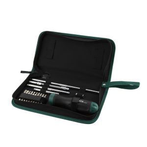 JUEGO DESTONILLADORES RACHET 1/4" 26PIEZAS EN ESTUCHE  ST09343SJ