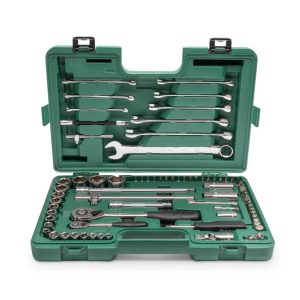 JUEGO DADOS HEXAGONAL  76PIEZAS ENCASTRE 1/4 Y 1/2" MILIMETRO ST09519SJX